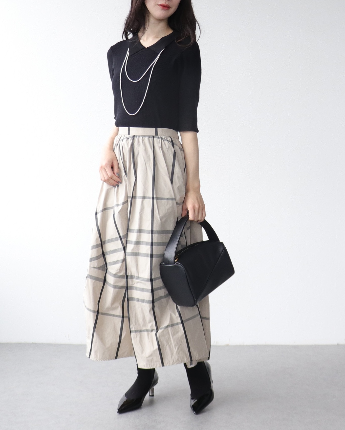 c*o様 Byplie/バイプリエ/ギンガムチェックレオタード/グリーン 🏁チェック柄メモリースカート🏁｜スリーフォータイム｜ショップ