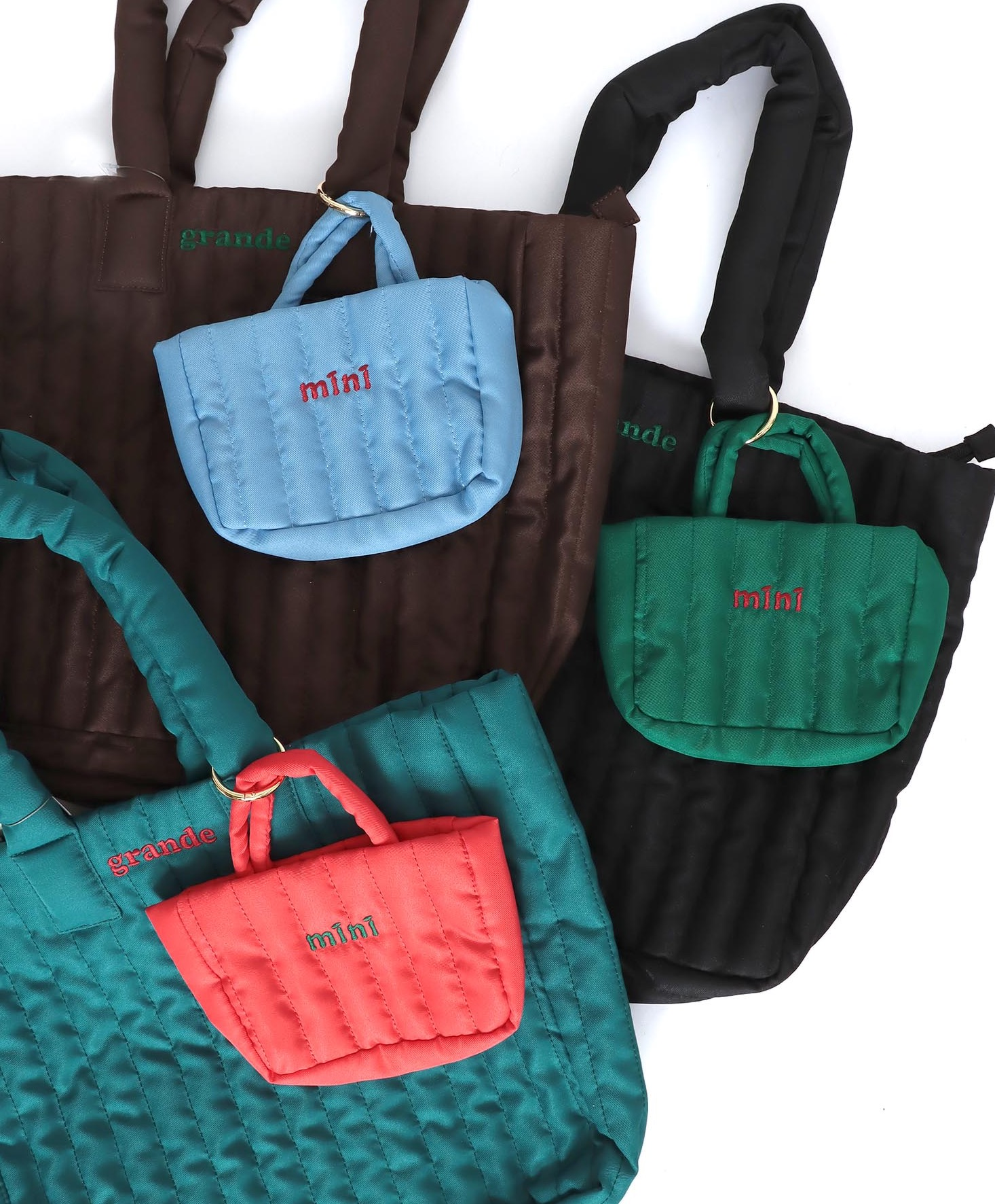 ビッグキルト刺繍親子トートBAG｜スリーフォータイム｜ショップ