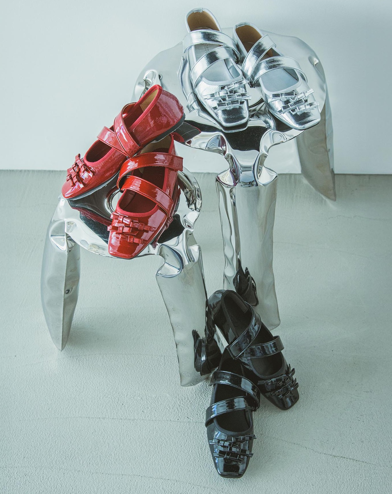 最終価格　ココディール　新品未使用　厚底クロスリボンバレエシューズ　25ss ココディール ＼SALE50%OFF／即日発送/COCODEAL 厚底クロス