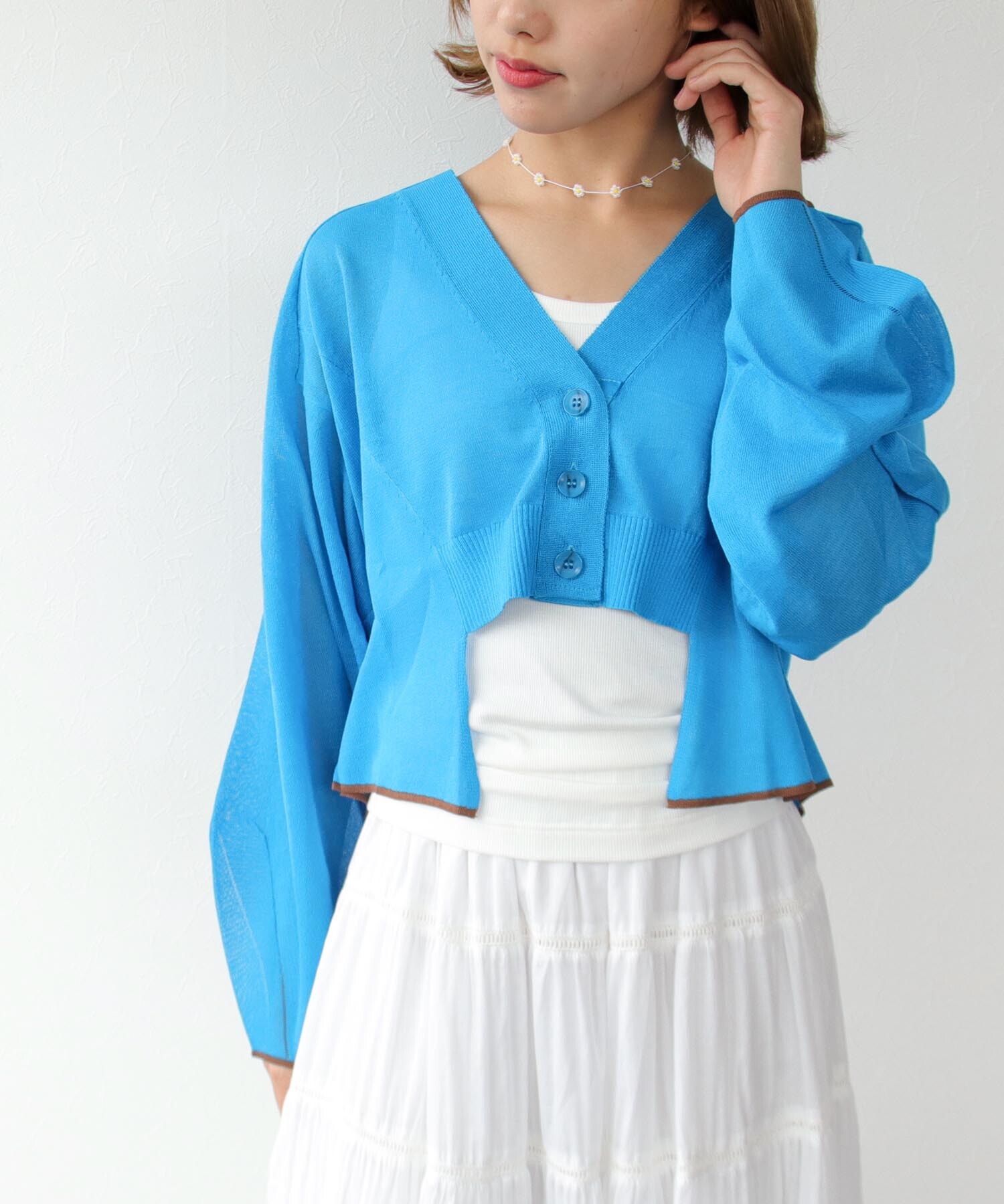 ペプラムカーディガン｜スリーフォータイム｜ショップニュース