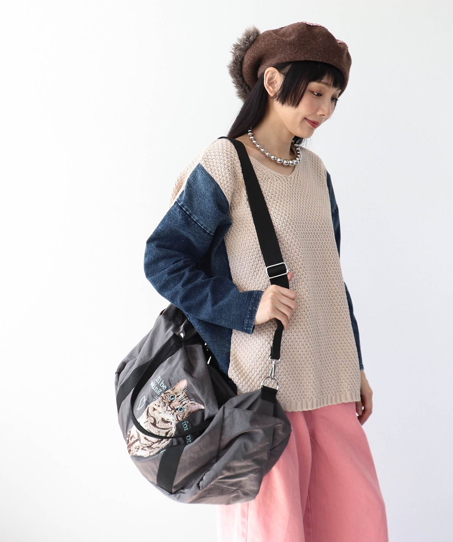 🐈‍⬛キャリーオン刺繍トラベルボストンBAGⅡ🐈‍⬛｜スリーフォー