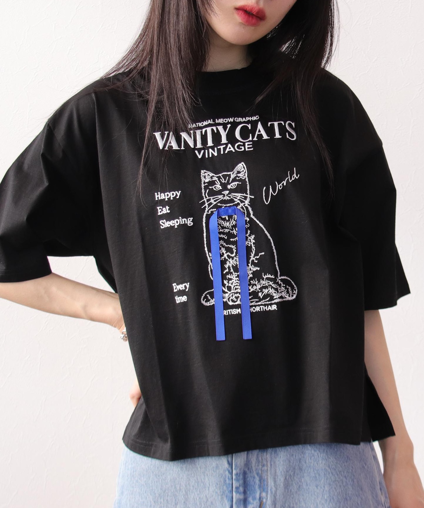半額 福袋の通販 VANITY CAT Tシャツ｜スリーフォータイム｜ショップニュース のり・接着剤