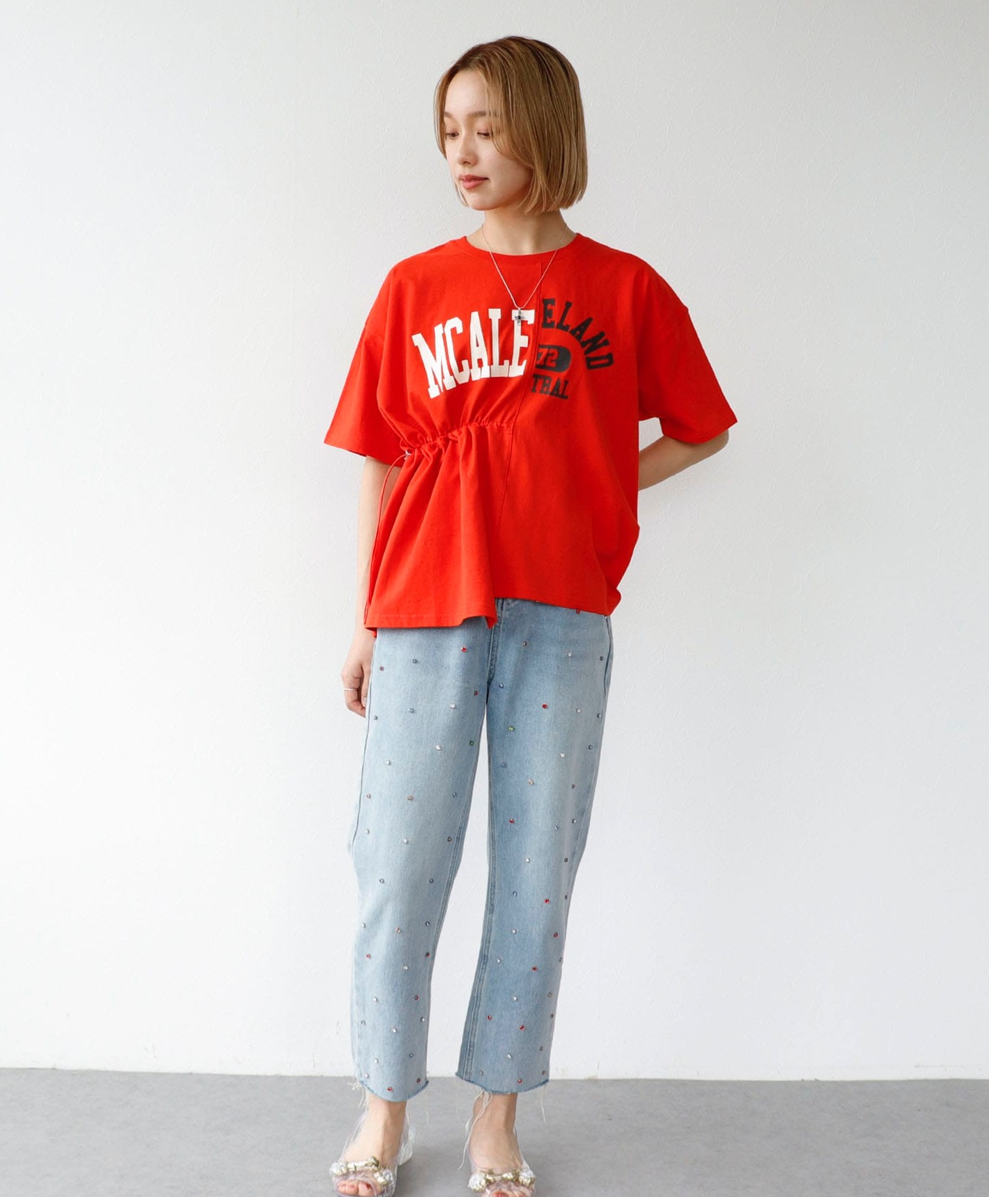 ❤️リメイク風クルーアシメTシャツ❤️｜スリーフォータイム