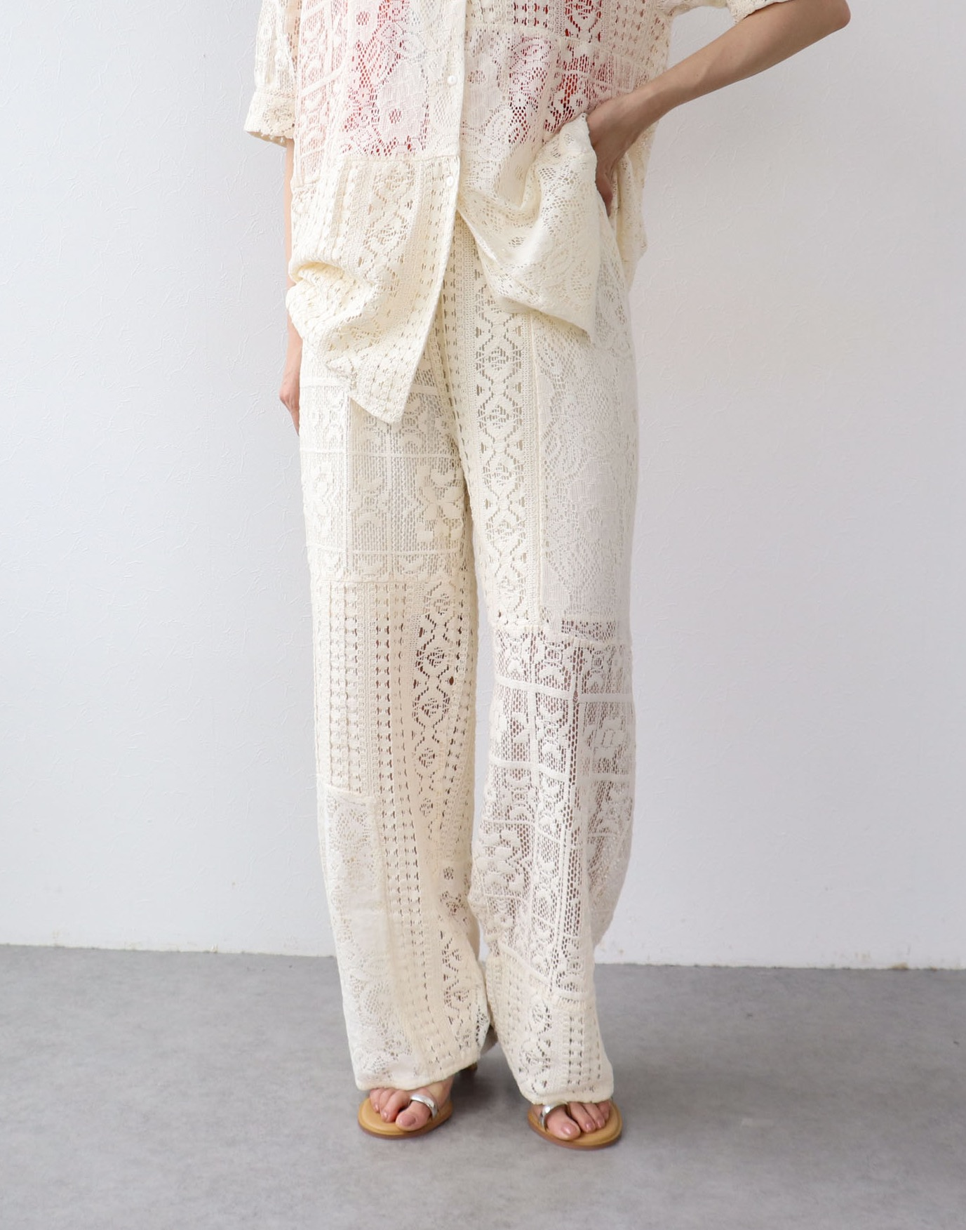 🧶パッチワークレースパンツ🧶｜スリーフォータイム｜ショップニュース