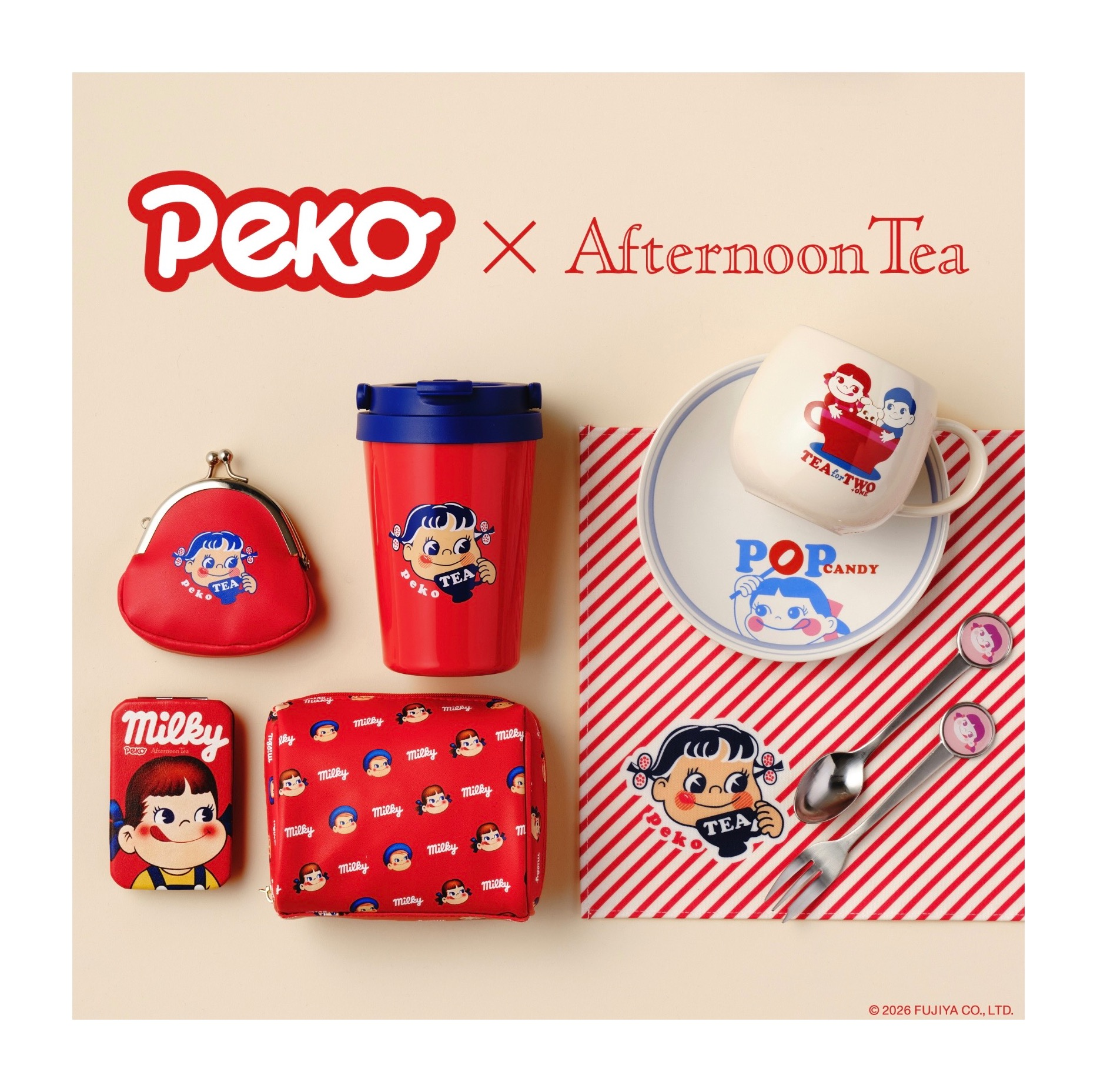 4月29日店舗発売！ペコちゃんとのコラボが新登場！｜アフタヌーン