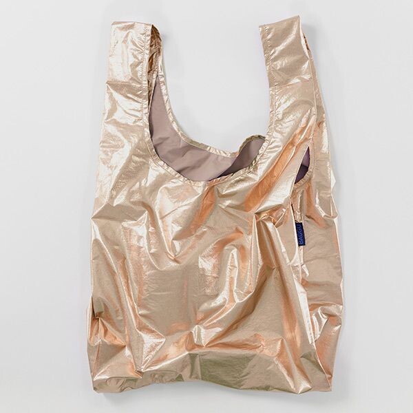 BAGGU Standard Bag メタリックピンクゴールド｜ジョージズ