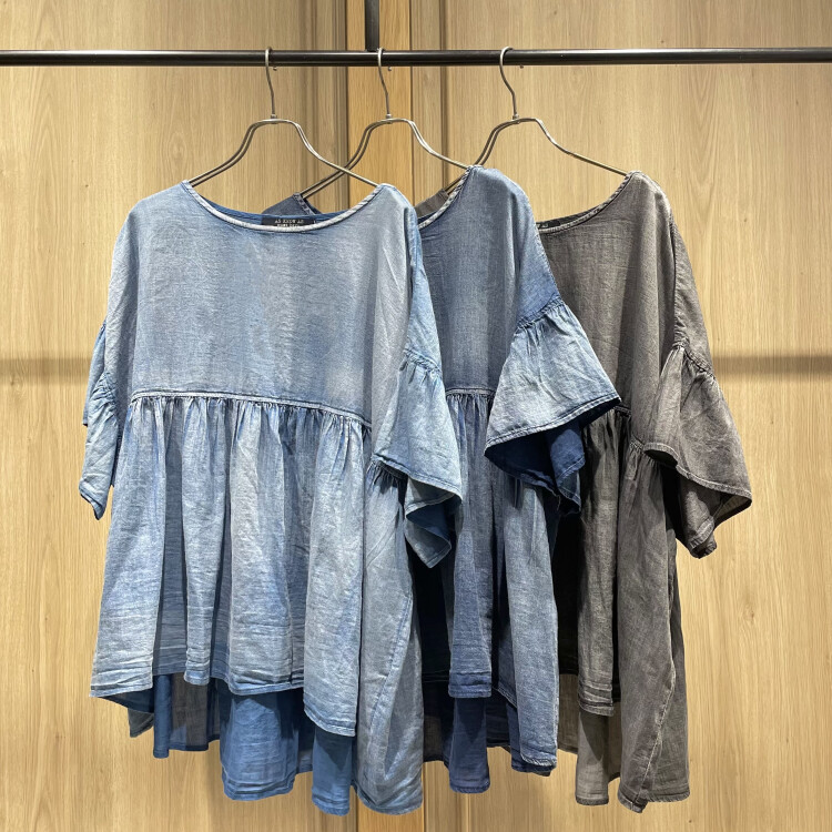 ウスデニギャザ袖BL