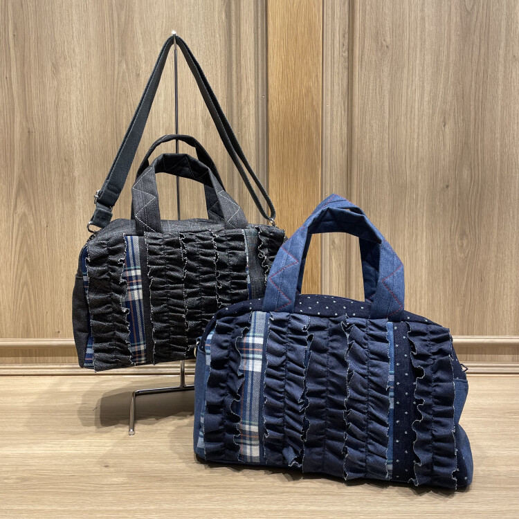 デニムフリルボストン