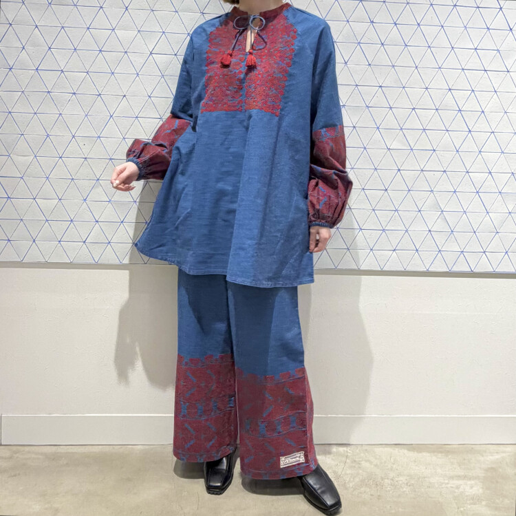 繊細なモチーフデニムTN × 繊細なモチーフデニムPT