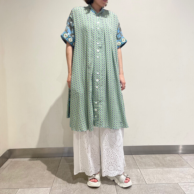 モザコモGARAチュニ×たっぷり刺繍のPT