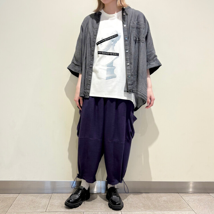 Life is Tシャツ×ウスデニドルマンSH×アサっぽ落ち感ポケパン