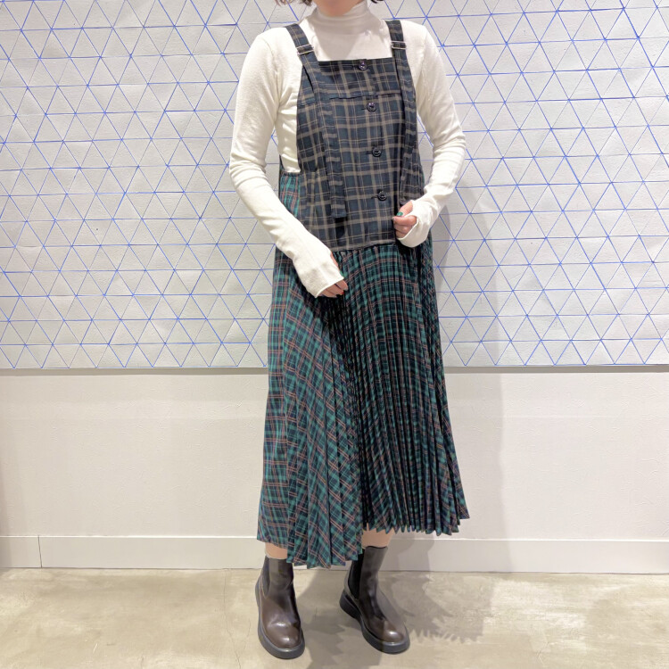 チェックMIXプリJSK × フィンガータートルPO