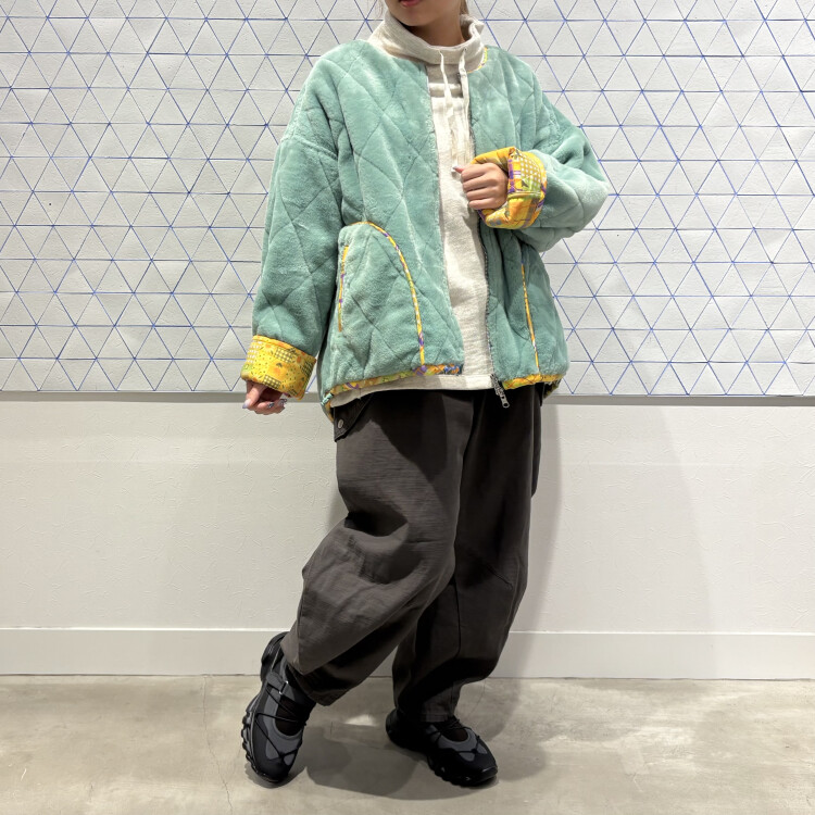 両面主役ファーキルトBZ × メランジ裏毛ハイPO × カーゴポッケっぽいPT