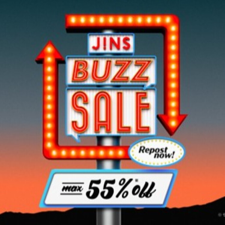＼JINS BUZZ SALE 第二弾実施中 ！／