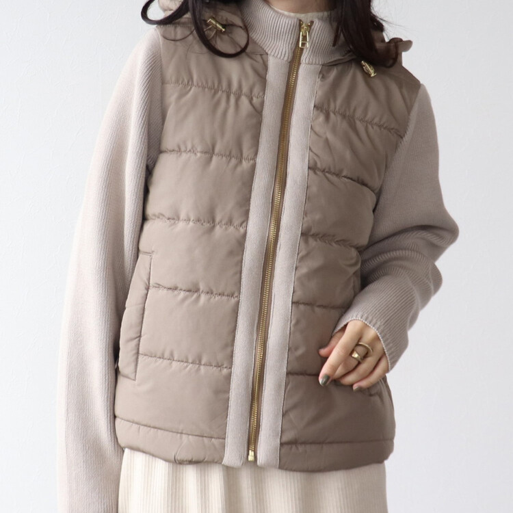 🧥中綿×ニット2WAY切替ジャケット🧥