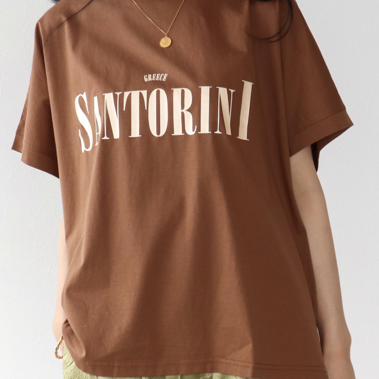 🇬🇷箔プリントルーズＴシャツ🏝️