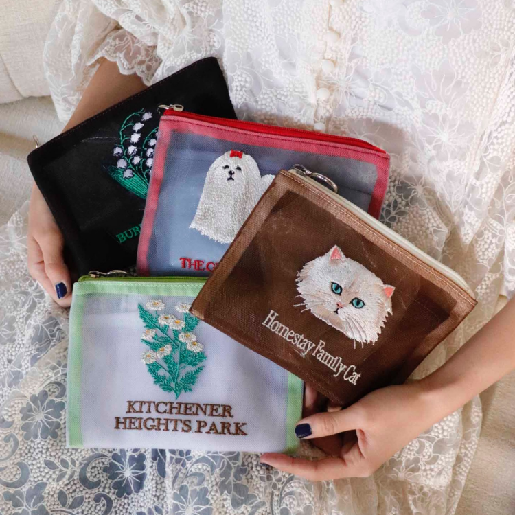 👛【JOliJOli】ローカルズメッシュフラットポーチ👛