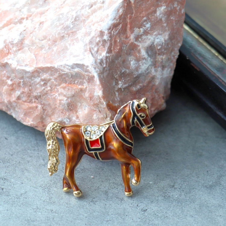🐎エポ馬ブローチ🐎