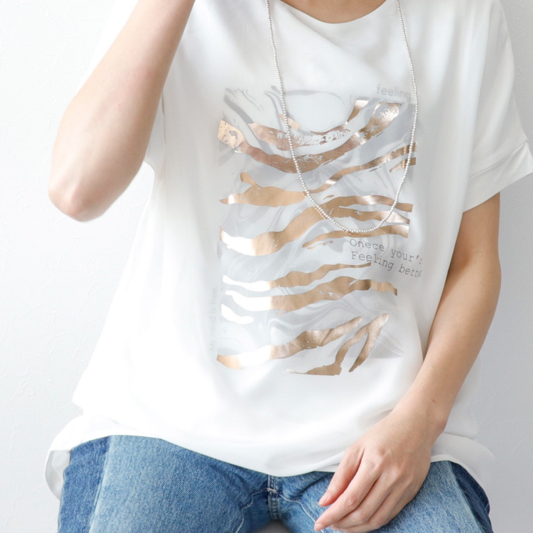 🦓マーブル×ゼブラシアーレイヤードTシャツ🦓