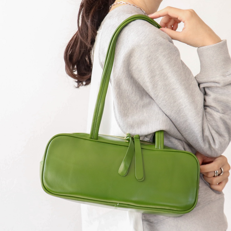 💚レザーワイドボストンBAG💚