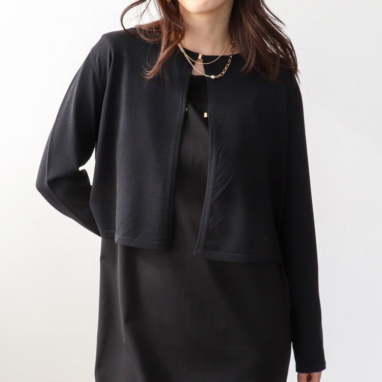 ⚖️メタルホックショートカーディガン🖤