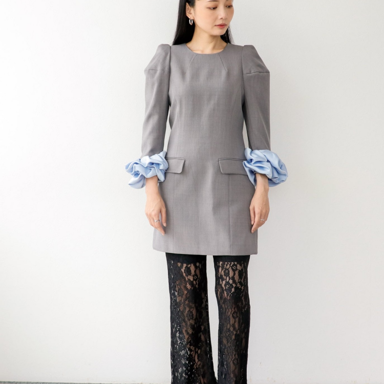 👗chouchou sleeve mini dress set👗