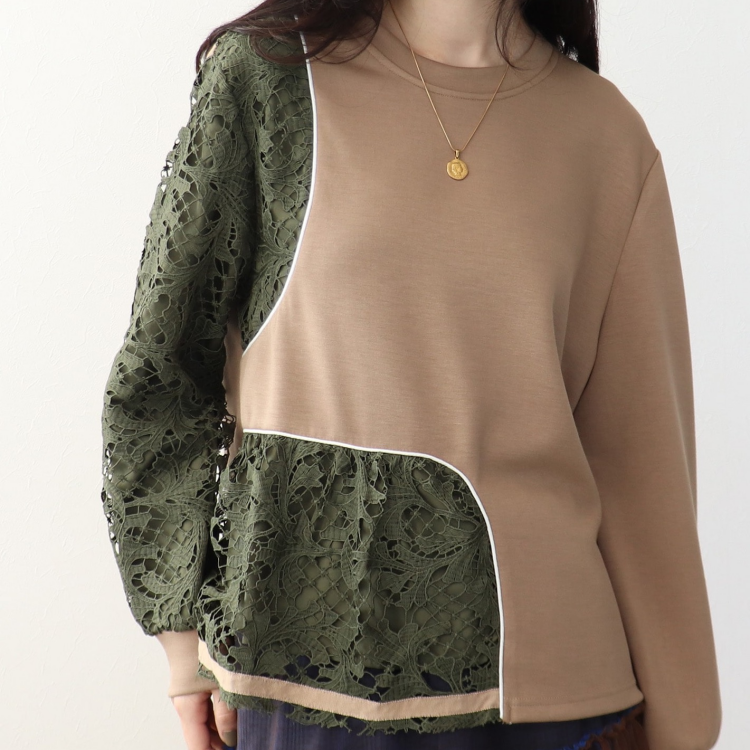 👚アシメントテリーデザインプルオーバー👚