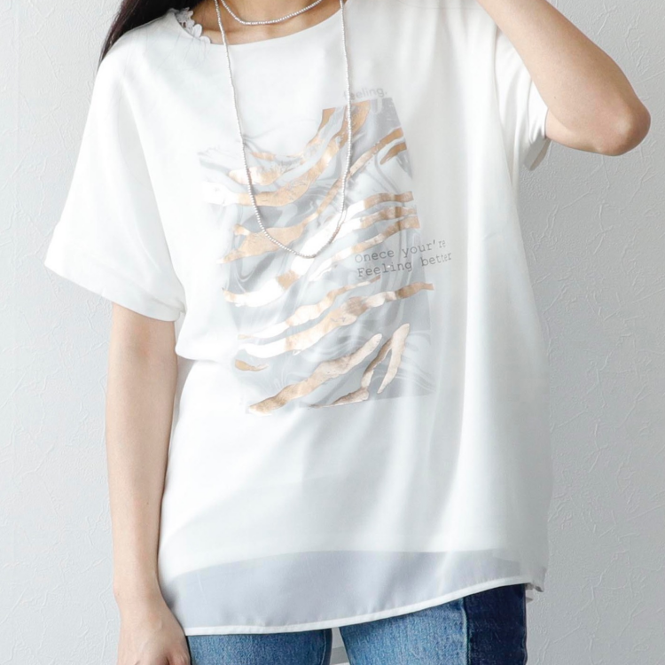 🦓マーブル×ゼブラシアーレイヤードTシャツ🦓