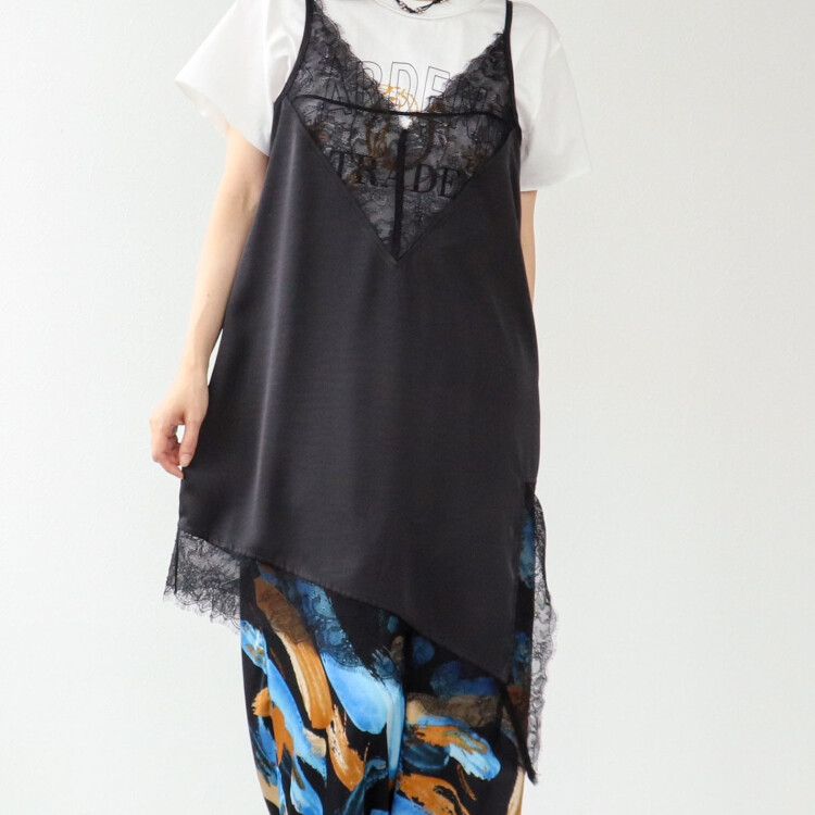 👗レースアシメキャミワンピース👗