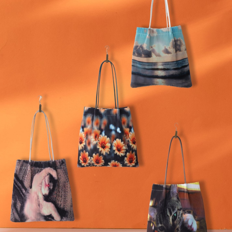 👜インクジェットプリーツトート👜