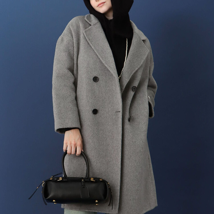 🩶Wフェイスハンドメイドテーラーコート🩶