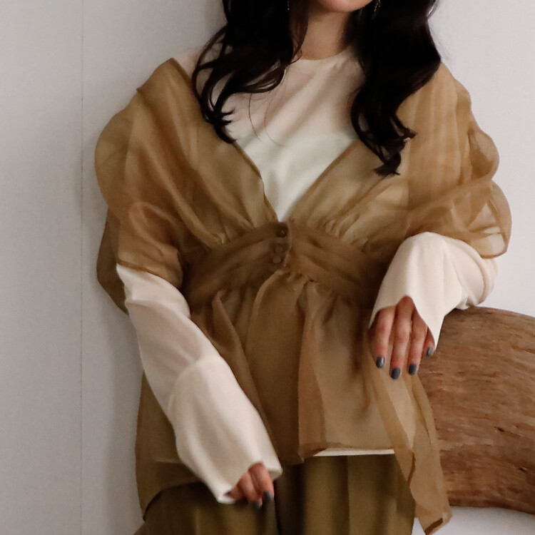 🍂オーガンジーシアービスチェ🍂