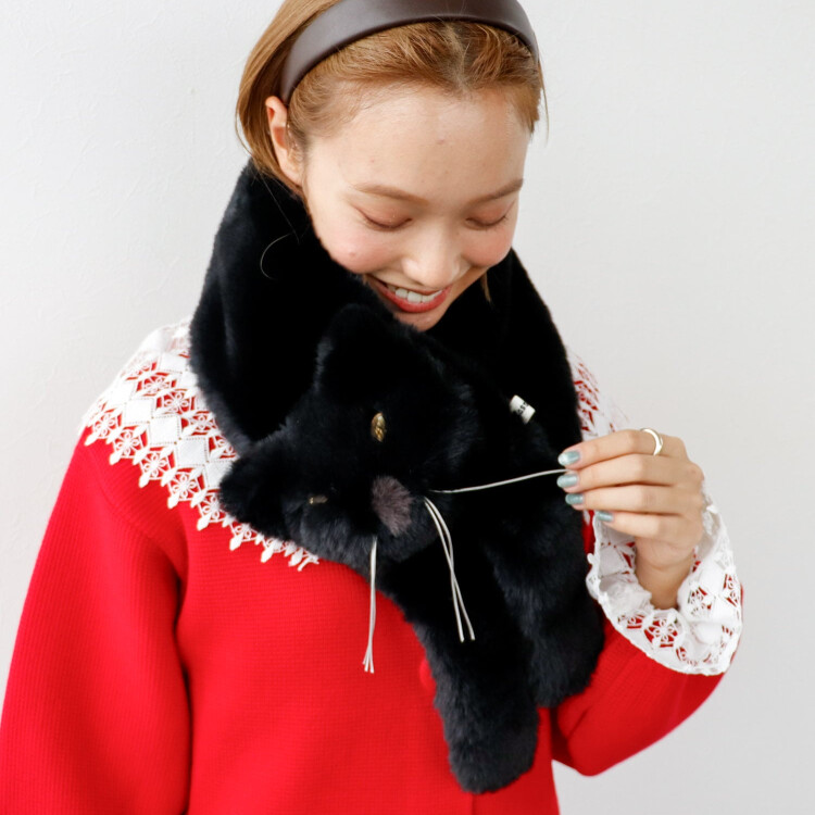 🐈‍⬛ フェイクキャットマフラー❄️🐈