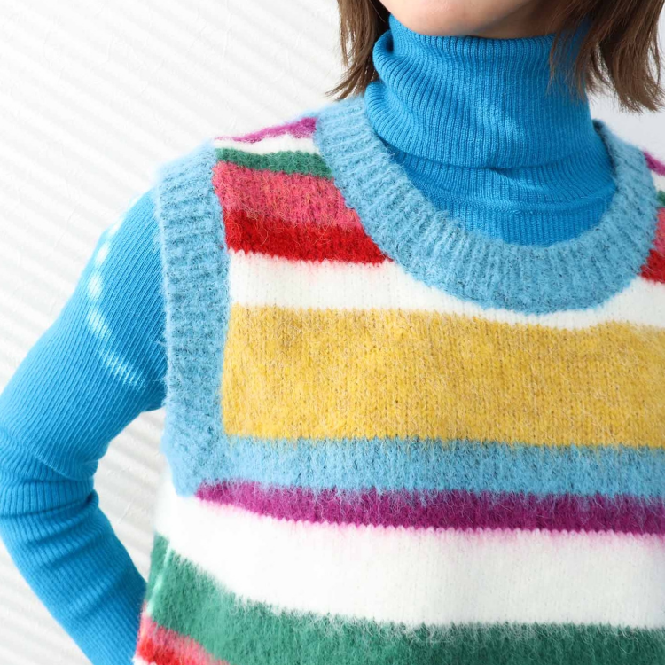 🌈ランダムマルチボーダーベスト🌈