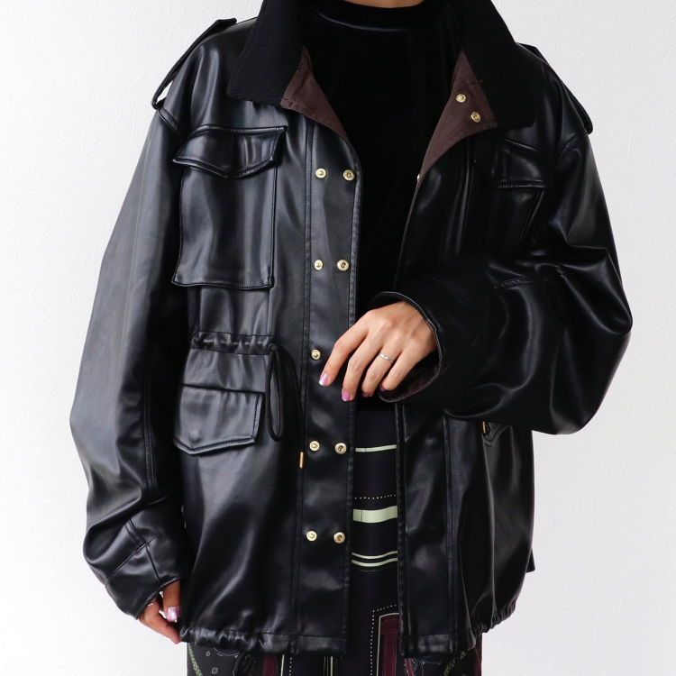 🧥リバーシブル合皮ブルゾン🧥