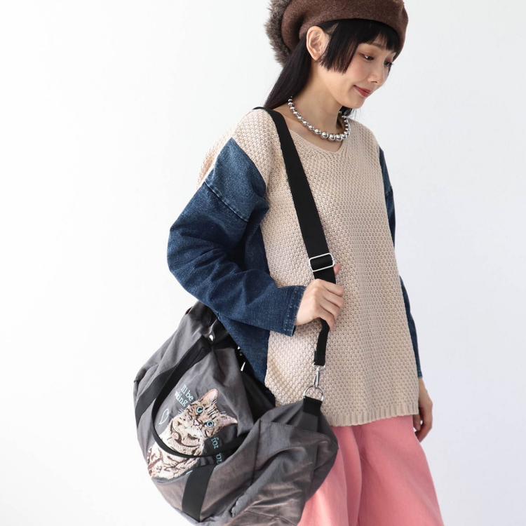 🐈‍⬛キャリーオン刺繍トラベルボストンBAGⅡ🐈‍⬛