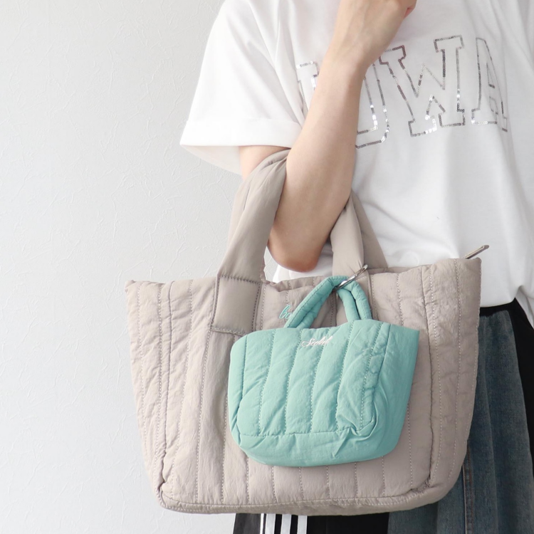 🩶 親子キルティング刺繍トート🩶