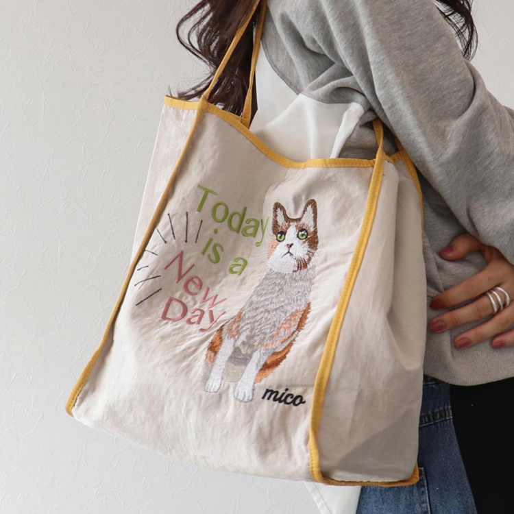 😽アニマル刺繍トートBAG💛