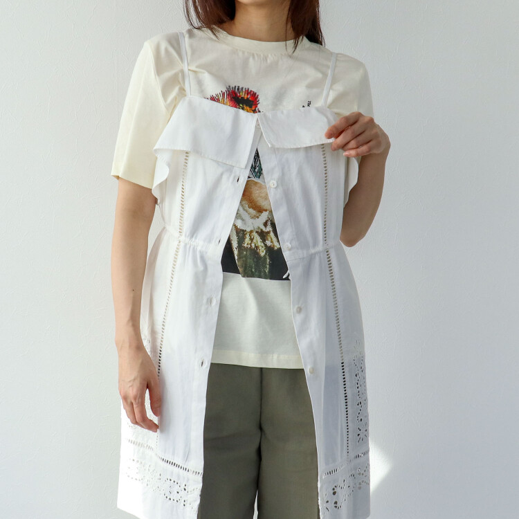 🐇カットワーク刺繍キャミワンピース🪽