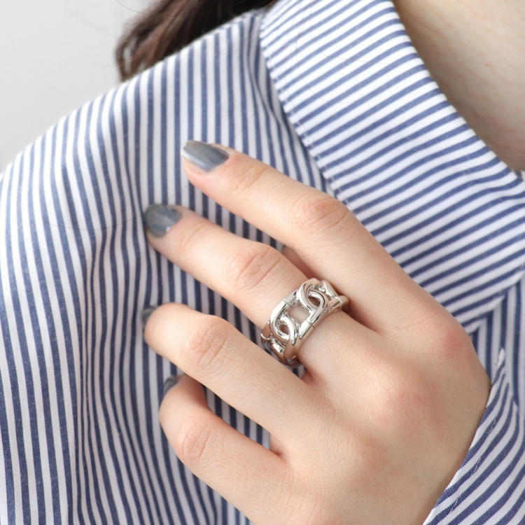 💍メタルチェーンゴムリング💍