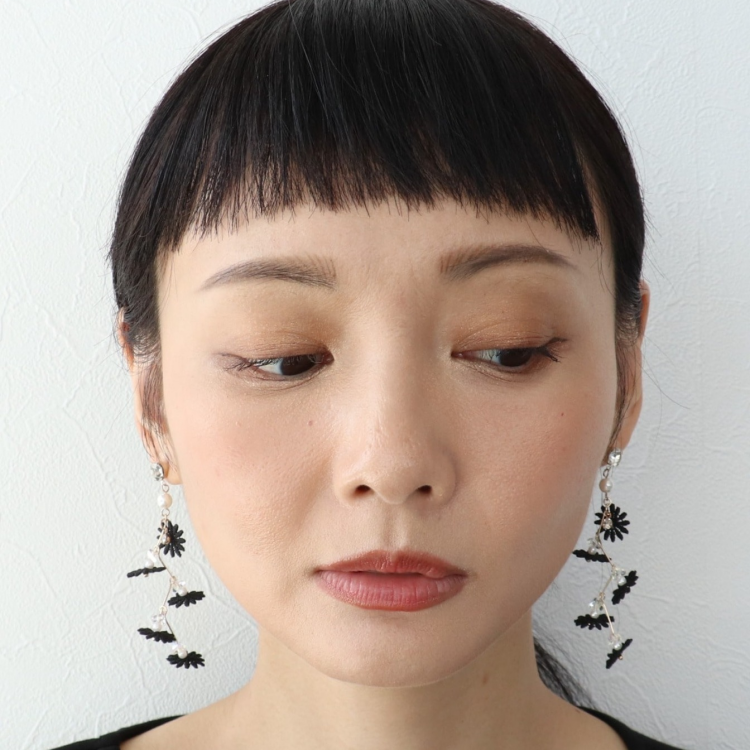 🌹レースフラワーピアス🌹