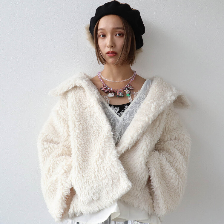 🤍カールフェイクファーコート🤍
