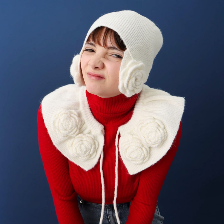 🌹フラワーニットカラー🌹