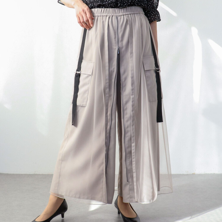 🔏チュールドッキングフロントZIPパンツ🖇️