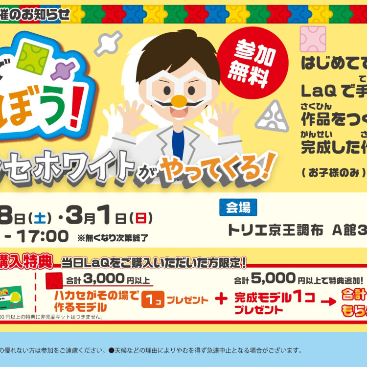 LaQハカセがやってくる！