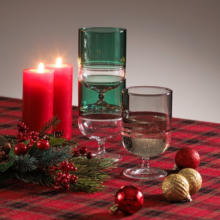 ツートーン耐熱ゴブレット🍷🎄